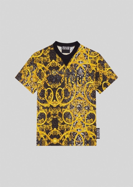 Versace Leo Chain Print T-shirt Herr - 538972NWM